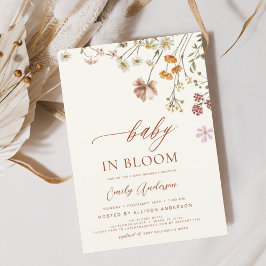 Invitación Bebé de flores silvestres en Bloom Baby Shower Ter