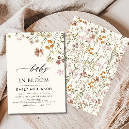 Invitación Bebé de flores silvestres en Bloom Baby Shower Ter