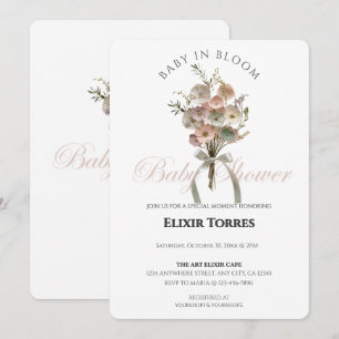 Invitación Bebé de flores silvestres en el Baby Shower Bloom