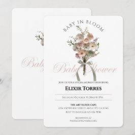 Invitación Bebé de flores silvestres en el Baby Shower Bloom
