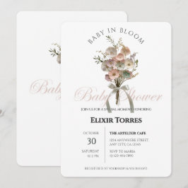 Invitación Bebé de flores silvestres en el Baby Shower Bloom