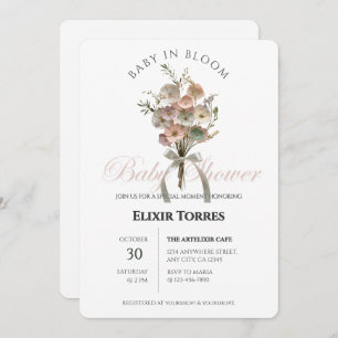 Invitación Bebé de flores silvestres en el Baby Shower Bloom 
