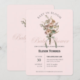 Invitación Bebé de flores silvestres en el Baby Shower Bloom