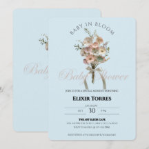 Bebé de flores silvestres en el Baby Shower Bloom