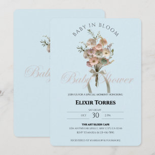 Invitación Bebé de flores silvestres en el Baby Shower Bloom 