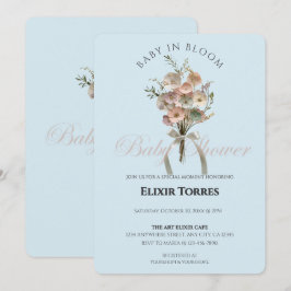 Invitación Bebé de flores silvestres en el Baby Shower Bloom