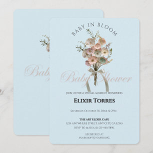Invitación Bebé de flores silvestres en el Baby Shower Bloom 