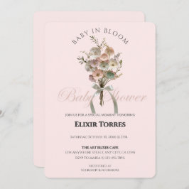 Invitación Bebé de flores silvestres en el Baby Shower Bloom