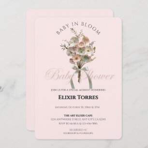 Invitación Bebé de flores silvestres en el Baby Shower Bloom 