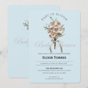 Invitación Bebé de flores silvestres en el Baby Shower Bloom 