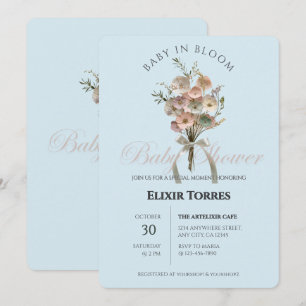 Invitación Bebé de flores silvestres en el Baby Shower Bloom 