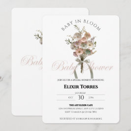 Invitación Bebé de flores silvestres en el Baby Shower Bloom