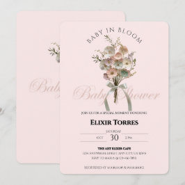 Invitación Bebé de flores silvestres en el Baby Shower Bloom