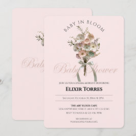 Invitación Bebé de flores silvestres en el Baby Shower Bloom