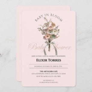Invitación Bebé de flores silvestres en el Baby Shower Bloom 