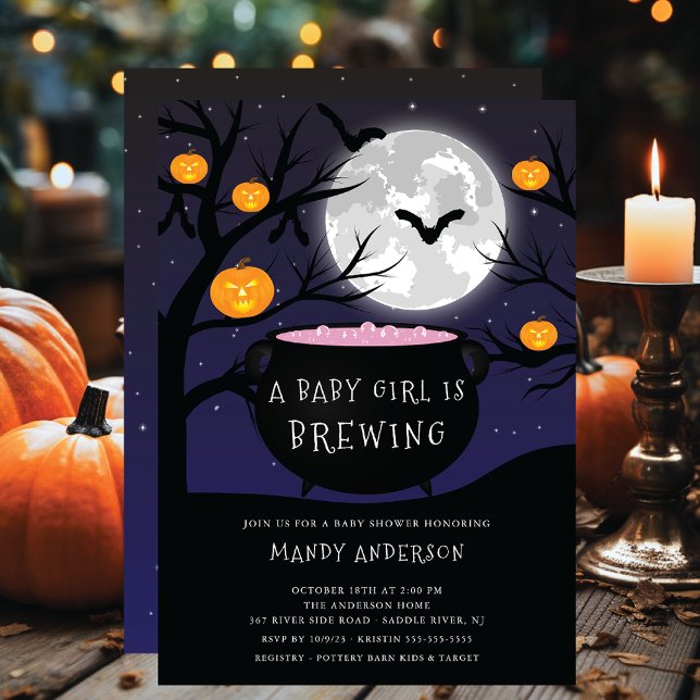 Invitación Bebé de Halloween está preparando Baby Shower (Subido por el creador)