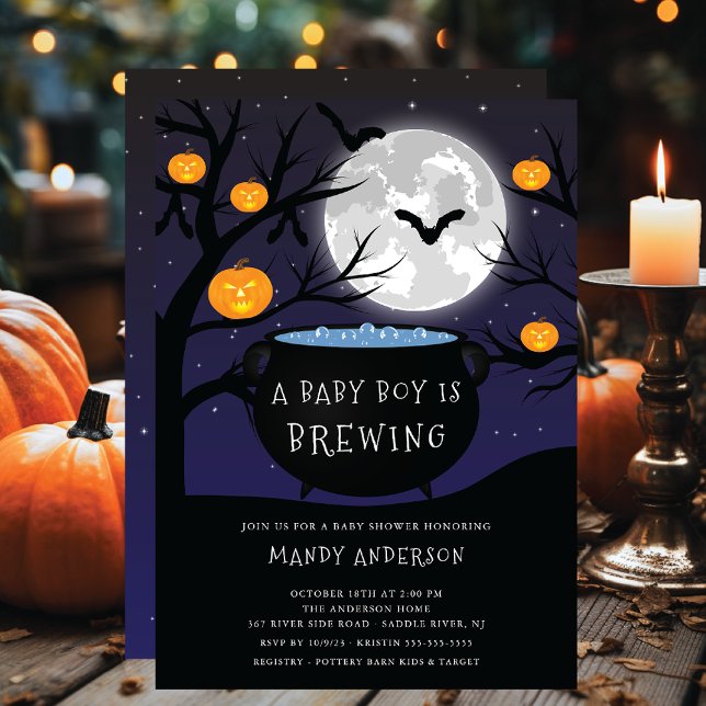 Invitación Bebé de Halloween está preparando Baby Shower (Subido por el creador)