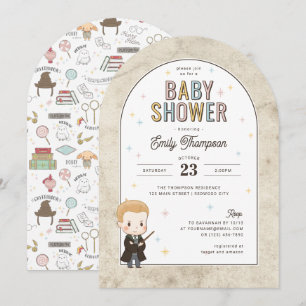 Invitación Bebé de Harry Potter Chibi Draco Malfoy Fiesta de 