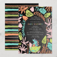 Bebé de Hatching lindo Dino Chalkboard Baby Shower