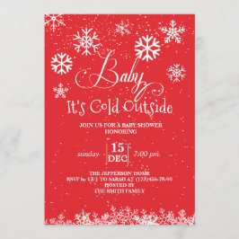 Invitación Bebé de invierno hace frío fuera de Baby Shower