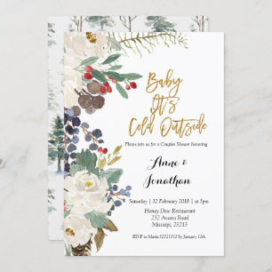 Invitación Bebé de invierno Su refrescante ducha exterior inv