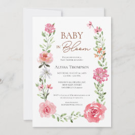 Invitación Bebé de jardín en el Baby Shower de Bloom