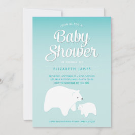 Invitación Bebé de oso polar