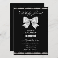 Bebé de perlas con arco dulce negro