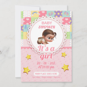 Invitación bébé ducha c'est une fille !