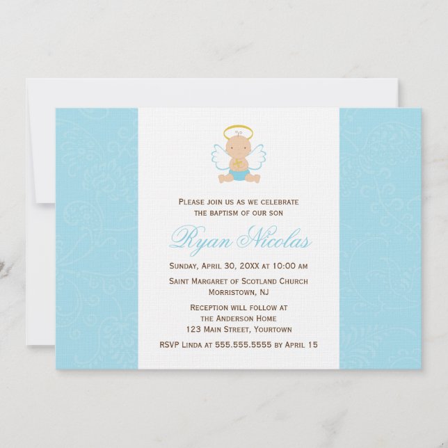 Invitación Bebé dulce (Anverso)