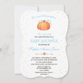 Invitación Bebé dulce cuarto pequeño calabaza Baby Shower