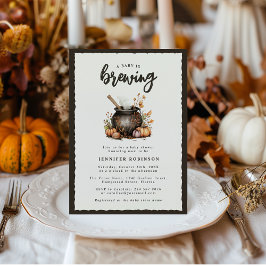 Invitación Bebé dulce elabora Baby Shower de Halloween