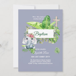 Invitación Bebé elefante BAPTISM Bautizo Bautismo Invtismo