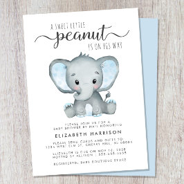 Invitación Bebé elefante cortado por correo