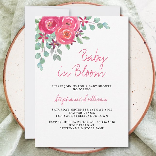 Invitación Bebé en Baby Shower, Chica de Bloom (Subido por el creador)