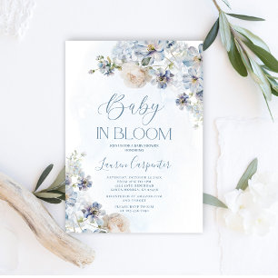 Invitación Bebé en Bloom Baby Shower Boy