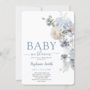 Invitación Bebé en Bloom Boy Baby Shower