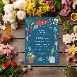 Invitación Bebé En Bloom Crecimiento De Baby Shower De La Fam