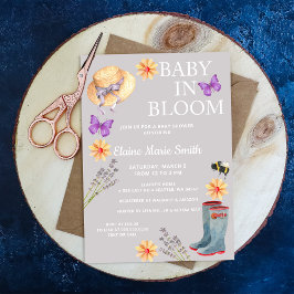 Invitación Bebé en Bloom Floral Garden Baby Shower
