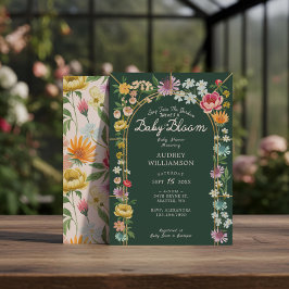 Invitación Bebé en Bloom Floral Garden Greenhouse Baby Shower