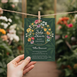 Invitación Bebé en Bloom Floral Garden Greenhouse Baby Shower
