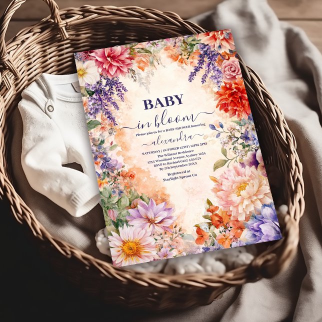 Invitación Bebé en Bloom Garden Baby Shower (Subido por el creador)