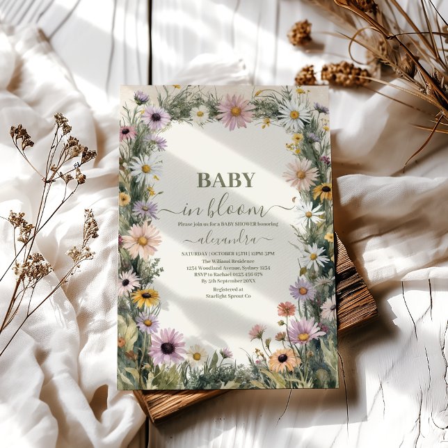 Invitación Bebé en Bloom Garden Baby Shower (Subido por el creador)