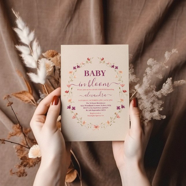 Invitación Bebé en Bloom Garden Baby Shower (Subido por el creador)