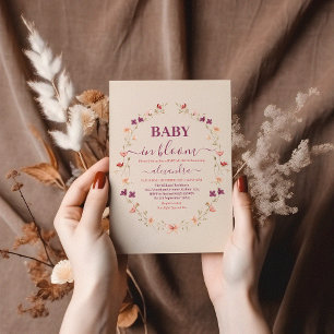 Invitación Bebé en Bloom Garden Baby Shower