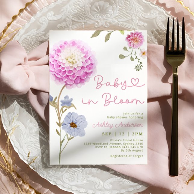 Invitación Bebé en Bloom Garden Baby Shower (Subido por el creador)