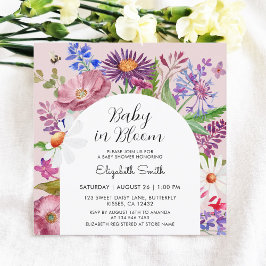 Invitación Bebé en Bloom Garden Floral Baby Shower