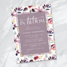 Bebé en Bloom Lilac Floral Baby Shower