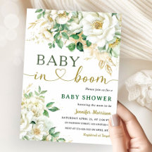 Bebé En Bloom Sexo Floral Baby Shower Neutral