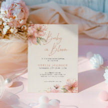 Bebé En Bloom Soft Pink Floral Baby Shower